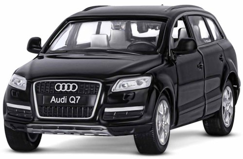 Автопанорама Инерционная металлическая машинка Audi Q7 / цвет черный