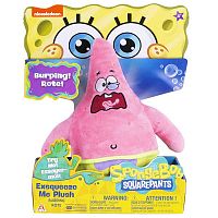 SpongeBob игрушка плюшевая 20 см со звуковыми эффектами Патрик (рыгает)					