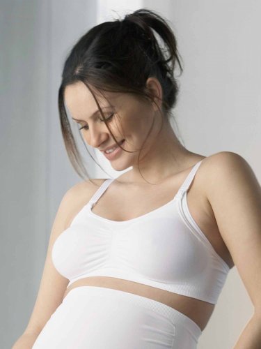 Medela Бюстгальтер для беременных и кормящих мам Cindy, размер XL, цвет / белый