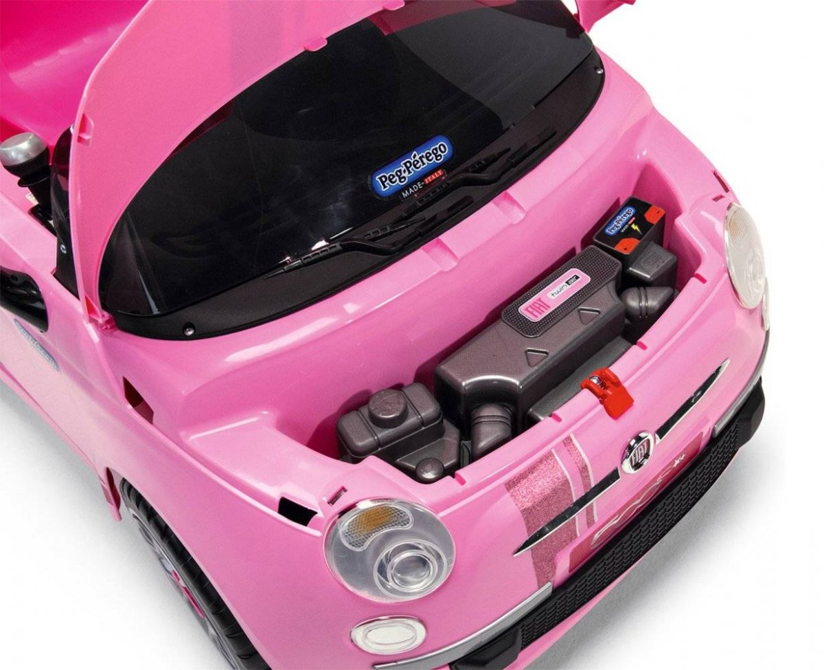 Детский электромобиль Peg Perego Fiat 500 Star Pink на р/у IGED1174 /  розовый для катания детей купить за в Сочи