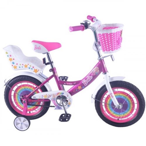 Barbie 283798 Велосипед детский 14" / цвет розово-белый