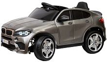 Toyland Электромобиль BMW X6 mini / цвет серебро					