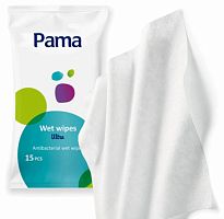 Pama Влажные салфетки для лица и тела, 15 штук					