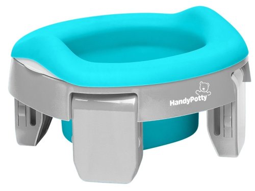 Roxy Kids Горшок дорожный HandyPotty 3 в 1 / цвет серый, вкладка мятная