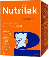 Nutrilak Детская молочная сухая смесь Nutrilak 2, с 6 месяцев, 600 г					