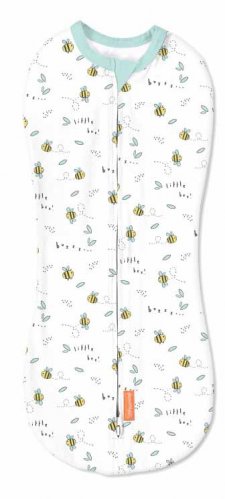 Summer Infant Конверт на молнии SwaddleMe, размер S, "Пчелки"