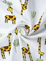 FunEcotex Пеленка муслиновая Жирафы FE1284 / цвет белый					
