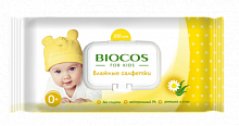 BioCos Влажные салфетки для детей с клапаном, уп.100					