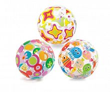 Intex Мяч надувной Lively Print Balls 18615 / цвет комбинированный					