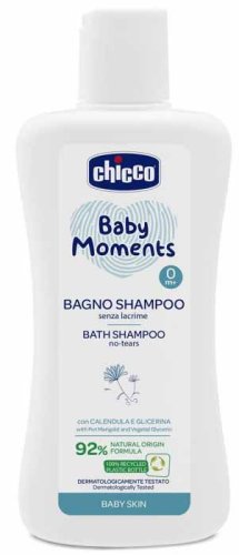 Chicco Пена-шампунь без слез Baby Moments, 0+, 200 мл