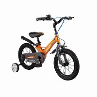Maxiscoo Детский двухколесный велосипед Стандарт плюс, 14", серия "Space" (2021), цвет / оранжевый					