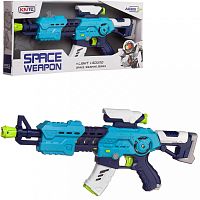 Abtoys Бластер Space Weapon со световыми и звуковыми эффектами / цвет голубой					