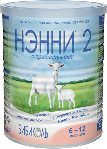 Бибиколь Сухая молочная смесь Нэнни 2 с пребиотиками / 400 г