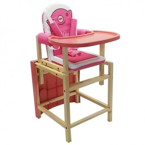 Вилт Стол-стул для кормления лакированный Babys "Piggy"