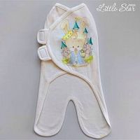 Little Star Кокон-пеленка с ножками"Зайка Принц" (интерлок) , рост 62 см					