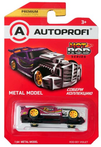 Autoprofi Машинка коллекционная металлическая Hot Rod Cars / цвет фиолетовый