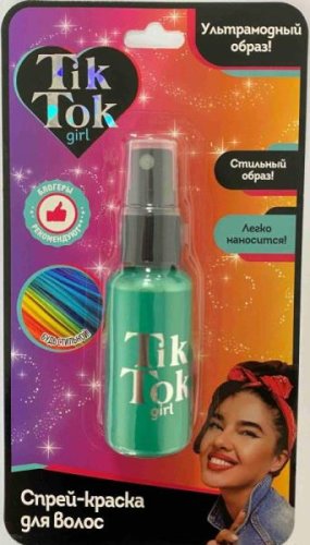 Tik Tok Girl Спрей-краска для волос / цвет зеленый