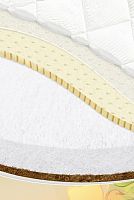 Матрас в круглую кроватку "Холо Латекс" / размер (диаметр 75 см) стёганый трикотаж