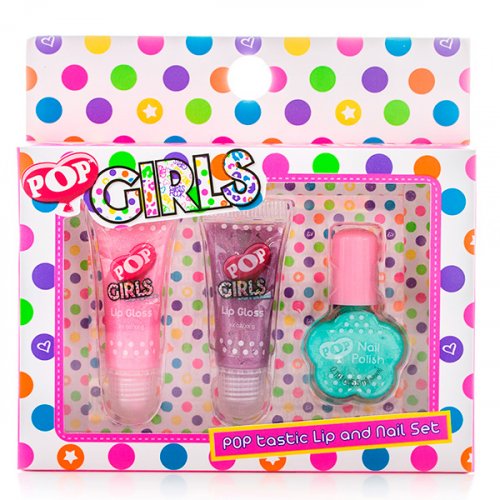 Игровой набор / Декоративная косметика для губ и ногтей / POP Girls