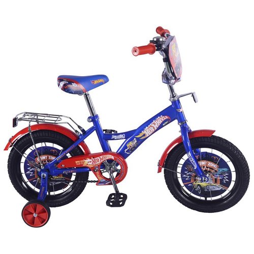 Велосипед детский "Hot Wheels" 14", цвет / красно-синий