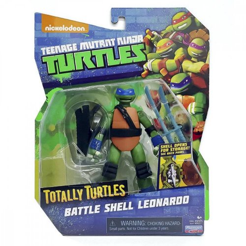 игрушка Turtles Фигурка черепашки-ниндзя, 12 см, Лео с боевым панцирем