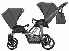 Bebetto Прогулочная коляска для двойни 42 Sport Сomfort / цвет темно-серый, рама графит