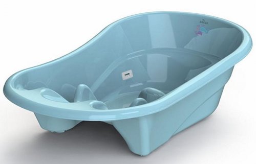Kidwick Ванночка для купания Лайнер с термометром / цвет голубой / темно-голубой