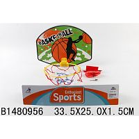 Набор для игры в баскетбол, пластиковый щит 33,5 х 25 см, мяч 7 см 247684