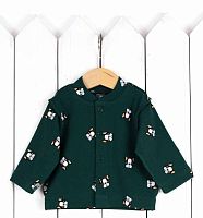Baby Boom Рубашка, интерлок / цвет бульдожки на зелёном					