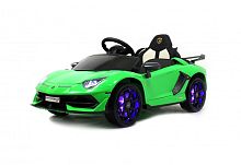 RiverToys Детский электромобиль Lamborghini Aventador SVJ / цвет зеленый					