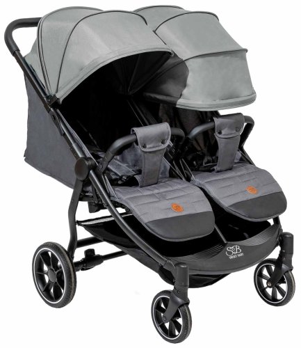 Sweet Baby Прогулочная коляска для двойни Donna / цвет Gray (серый)
